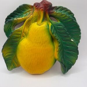 Vintage 1967 Miller Studio Chalkware Pear